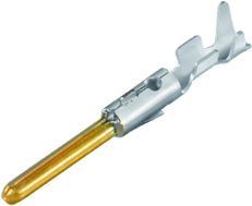 Bajonett HEC - Stiftkontakt für M16, vergoldet