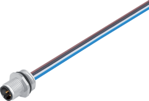 M12-A Flanschstecker