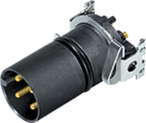 M12-D Flanschstecker