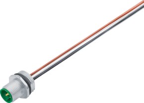 M12-A Flanschstecker