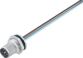 M12-A Flanschstecker