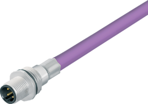 M12-B Flanschstecker