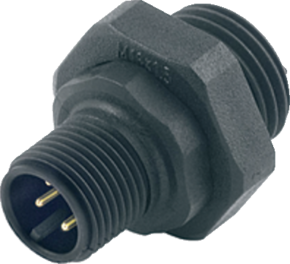 M12-A Flanschstecker