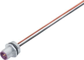 M12-A Flanschstecker