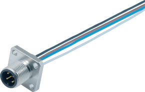 M12-A Flanschstecker