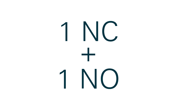 1 NC + 1 NO 