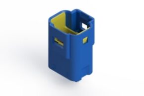 STECKVERBINDER, BLAU, MÄNNLICH, 3 KONTAKTE